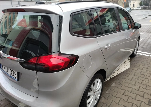 Opel Zafira cena 42000 przebieg: 215000, rok produkcji 2017 z Warszawa małe 92